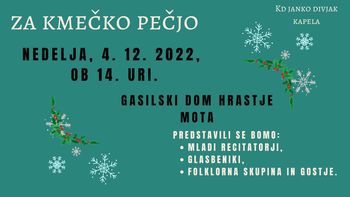 ZA KMEČKO PEČJO 
