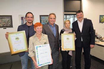 Župan dr. Peter Verlič sprejel članice in člane Društva Cer, prejemnike priznanj Turistične zveze Slovenije