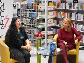 Maja Horvat in Egejski veter v Občinski knjižnici Žalec Maja Horvat in Egejski veter v Občinski knjižnici Žalec