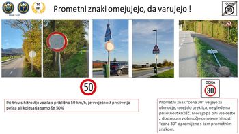 Prometni znaki omejujejo, da varujejo