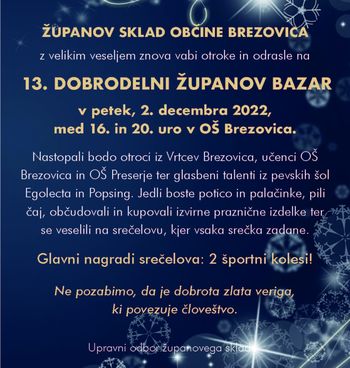 13. DOBRODELNI ŽUPANOV BAZAR