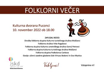 FOLKLORNI VEČER - VABILO