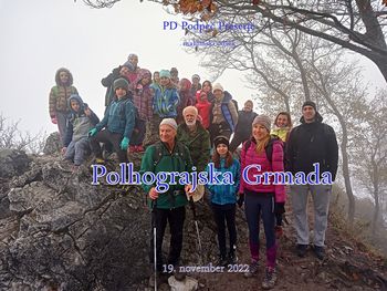 Mladi planinci na Polhograjski Grmadi 19.11.2022