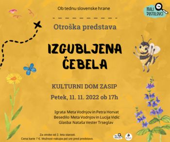 Premiera predstave Izgubljena čebela