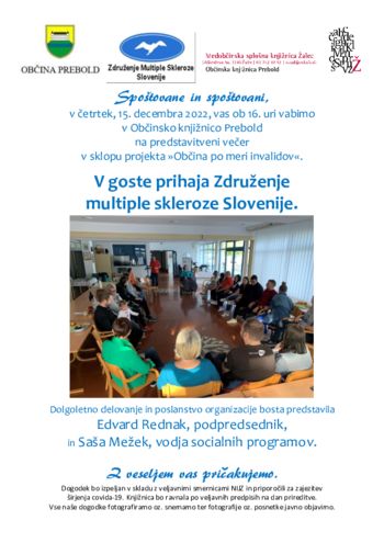 Predstavitev Združenja multiple skleroze Slovenije
