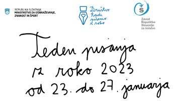 Teden pisanja z roko - vabilo k sodelovanju