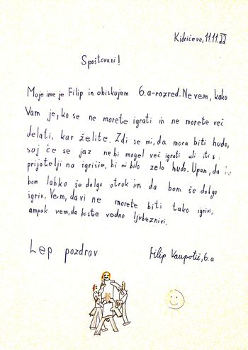 Pismo za lepši dan – medgeneracijsko sodelovanje