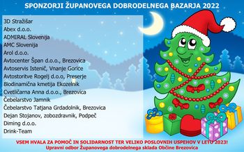 Zahvala po dobrodelnem bazarju