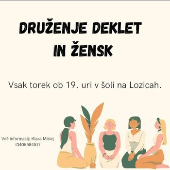 Druženje deklet in žensk na Lozicah 