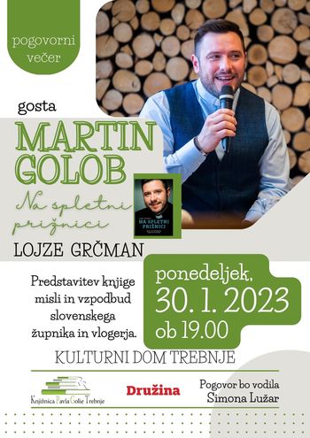 Predstavitev knjige Na spletni prižnici z Martinom Golobom in Lojzetom Grčmanom