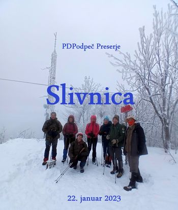 Pohod s planinskim društvom na Slivnico 22.1.2023