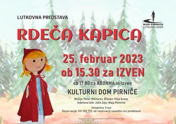 Lutkovna predstava za IZVEN: RDEČA KAPICA