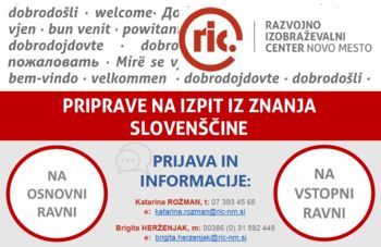 Priprave na izpit iz znanja slovenščine na vstopni ravni