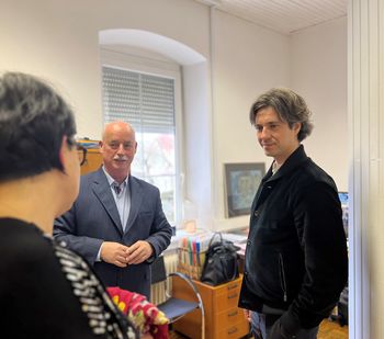 Minister Luka Mesec na obisku na slovenjgraškem centru za socialno delo