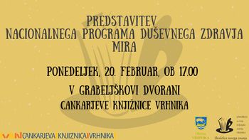 Predstavitev Nacionalnega programa duševnega zdravja MIRA