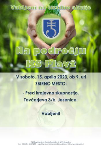 Čistilna akcija na področju KS Plavž