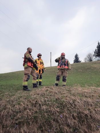 Obsežna gasilska vaja - gozdni požar