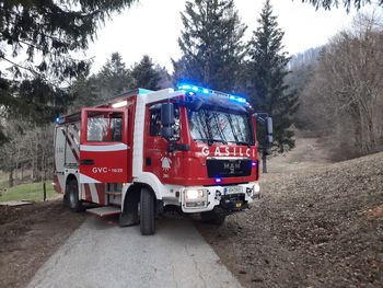 Obsežna gasilska vaja - gozdni požar