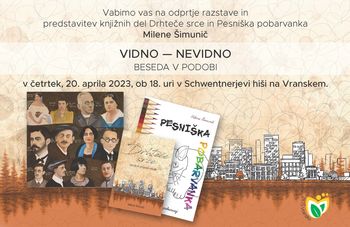 VIDNO – NEVIDNO, odprtje razstave in predstavitev knjižnih del Milene Šimunič
