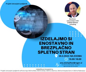 Izdelajmo si enostavno in brezplačno spletno stran