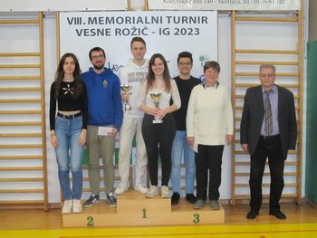 Zmagoslavje Tima in Lare Janželj na 8. memorialnem turnirju Vesne Rožič