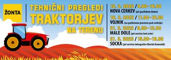 Tehnični pregledi traktorjev na terenu