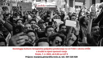 Sociologija kulture (poljudna predavanja o družbi in naši vpetosti vanjo)