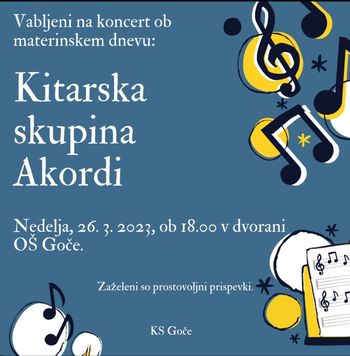 Koncert ob materinskem dnevu: Kitarska skupina Akordi