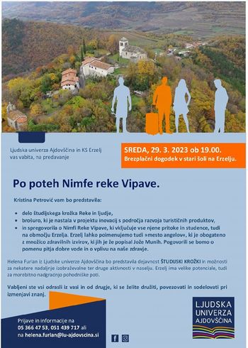 Predavanje: Po poteh Nimfe reke Vipave