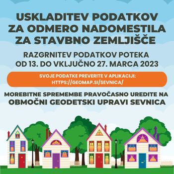 Obvestilo zavezancem za plačilo NUSZ: uskladitev podatkov za odmero, rok za oddajo pripomb je 27. marec