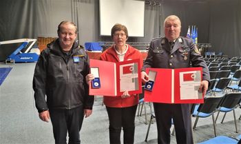 RKS OZ Grosuplje, PGD Škocjan in mag. Iztok Vrhovec prejeli priznanja Civilne zaščite