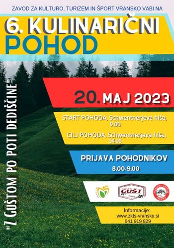 6. kulinarični pohod "Z Guštom po poti dediščine"