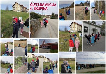 Čistilna akcija 4. skupine Vrtca Jurček