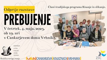Odprtje razstave Prebujenje članov študijskega programa Risanje in slikanje