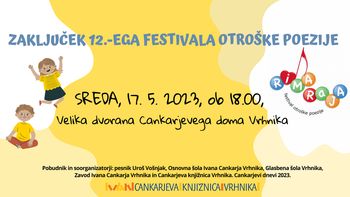 Zaključek 12.-ega festivala otroške poezije Rimaraja