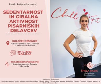 Sedentarnost in gibalna aktivnost pisarniških delavcev s Špelo Rabič