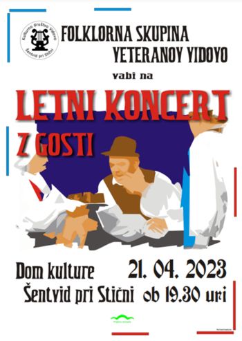 Letni nastop Folklorne skupine veterani VIDOVO