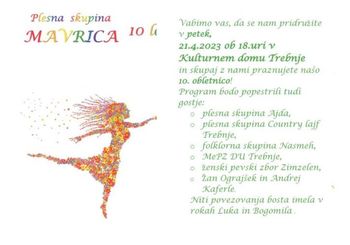 10. let plesne skupine Mavrica