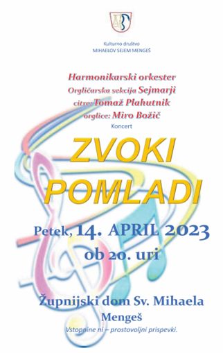 ZVOKI POMLADI s harmoniko, citrami in orglicami 