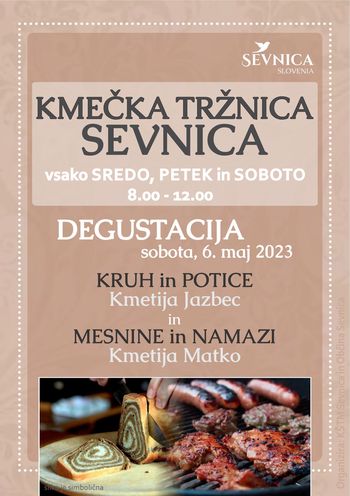  KMEČKA TRŽNICA v Sevnici/ ponudba in degustacije vsako prvo soboto 