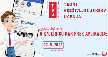V knjižnico kar prek aplikacije