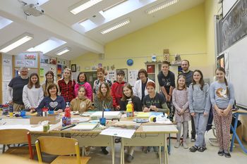 Soustvarjalne delavnice z mladimi talenti, mengeškimi osnovnošolci