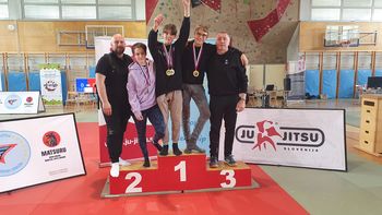 Državna prvaka v JU-JITSU za 2023 Erik PINOZA in Jaš KLAVS