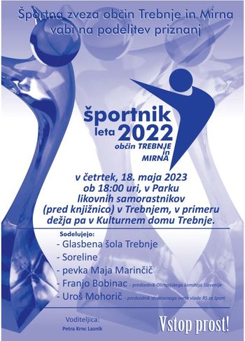 Športnik leta občin Trebnje in Mirna