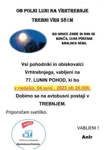 77. Lunin pohod na Vrhtrebnje