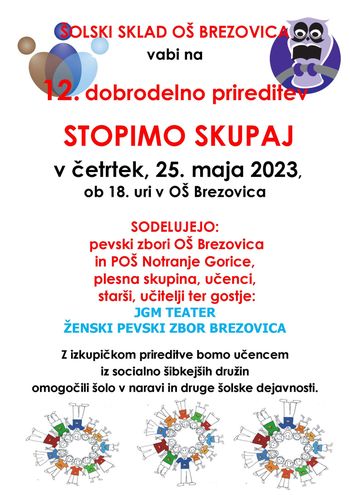 12. dobrodelna prireditev - STOPIMO SKUPAJ