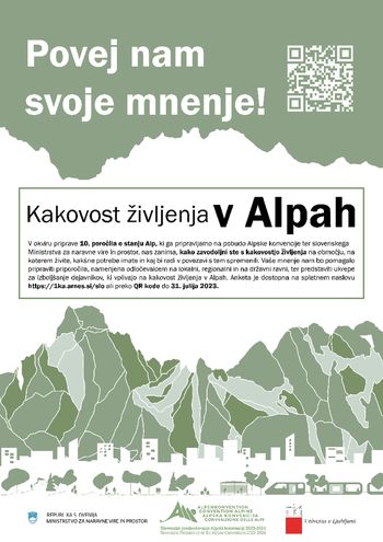 Kakovost življenja v Alpah – povejte nam svoje mnenje!