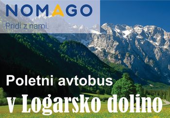 S poletnim avtobusom iz Celja, po Savinjski dolini, do Logarske doline