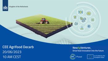 Inovacije za dekarbonizacijo prehranskega sistema CEE Agrifood Decarb - EIT Food vabi na spletni izobraževalni dogodek
