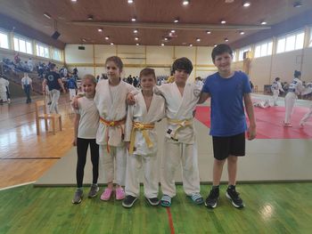 Judoisti na tekmovanju v Krškem